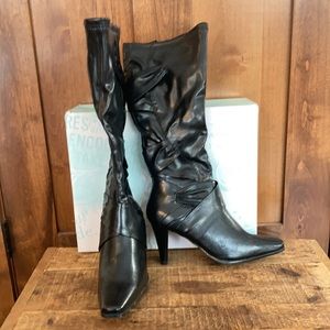 COPY - Maurices tall black heeled dress boots size 8.5